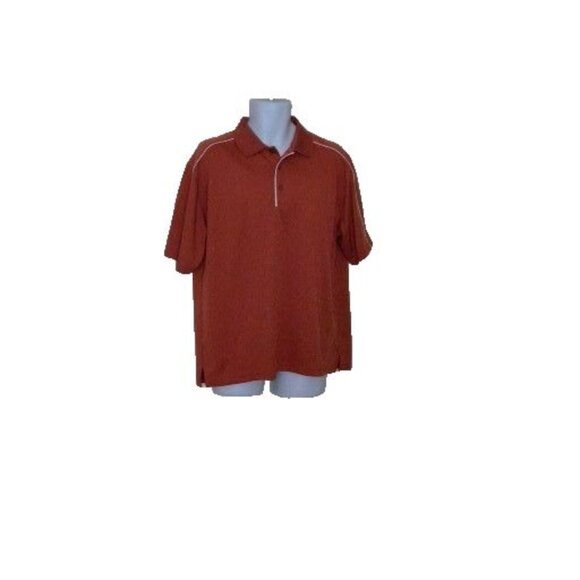 PGA TOUR Golf Polo Shirt Men's Short Sleeve orange size L - Picture 4 of 7
